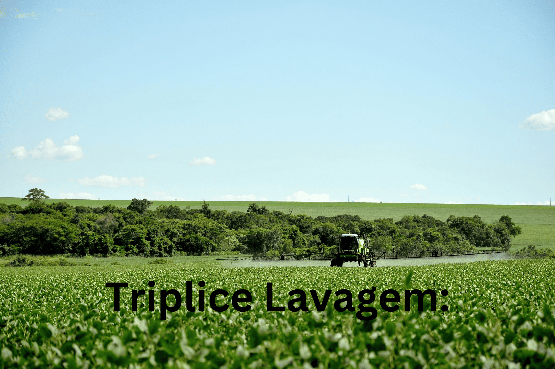 Tríplice lavagem de embalagens